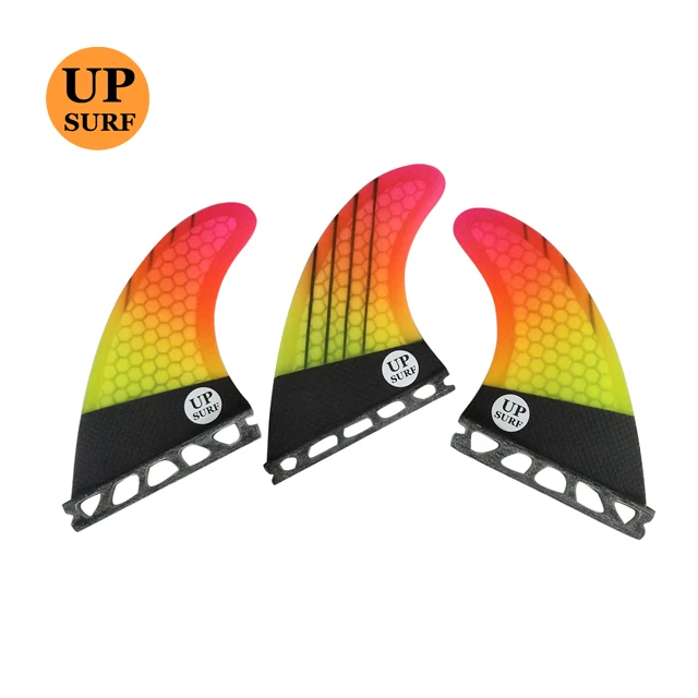 Surfing Fin Tri Set Carbon Surfboard Fins Fiberglass Thrusters Fin