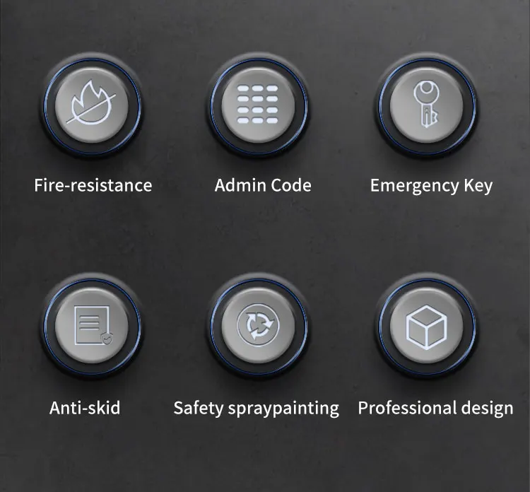 CEQSAFE Steel Furniture 2 Hours Mechanical Lock Fireproof Safe Box Security Cabinet factory