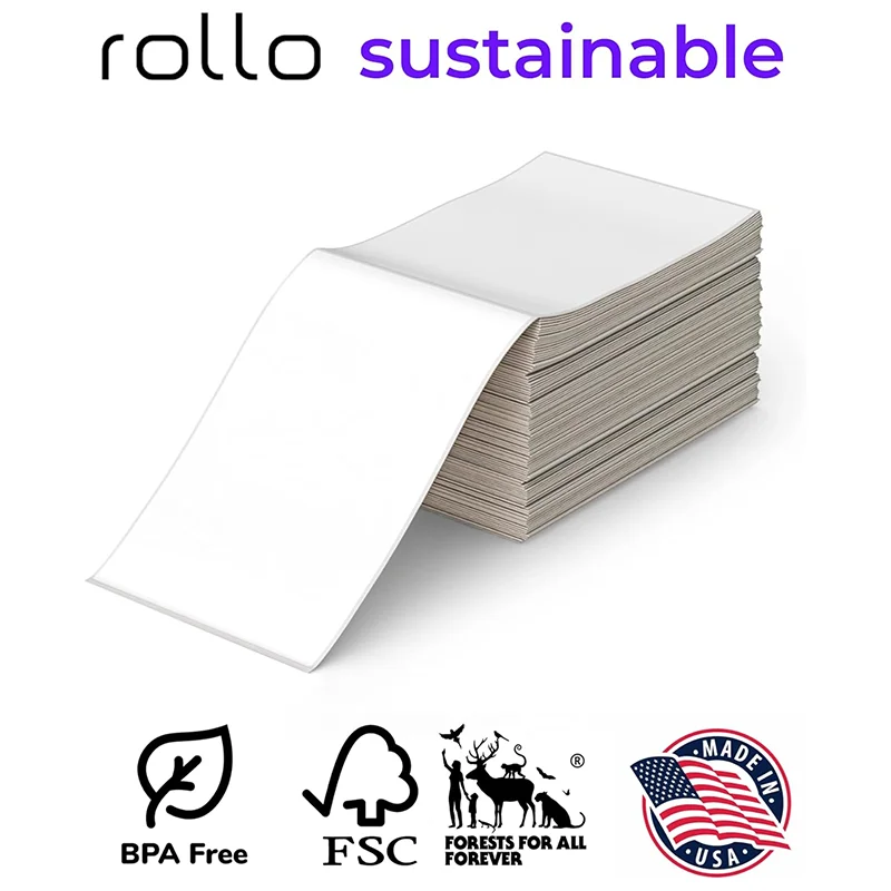 American Direct Selling Cross-Border Three-Proof Express Waybill Printing Paper 4*6 Thermal Label 500PCS in Fold