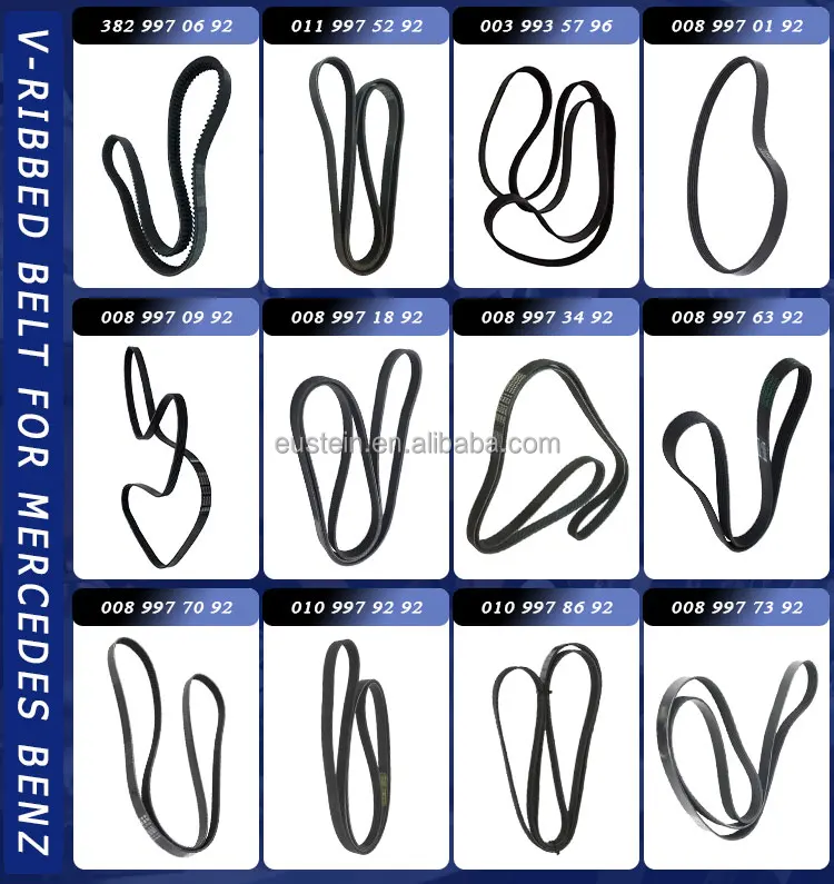 6PK2404 6PK2390 High Quality Engine V-ribbed Belt for Mercedes Benz W202 W203 W204 W210 W211 W212 W220