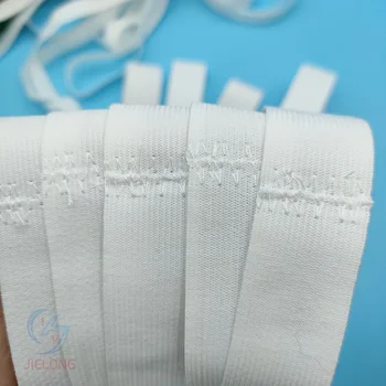 Polyester Fiber Sewing Knit Stretch Elastic Band Black and White 2.0-5.0CM Width for Shoes-Woven Bag Packaging