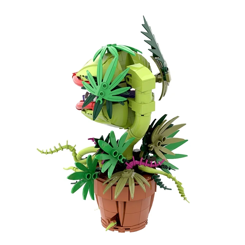 CM3004 Corpse flower Plant Model Super bros Cannibal Flower Building Blocks Set Block Juguetes Compatible DIY Plant Assembly