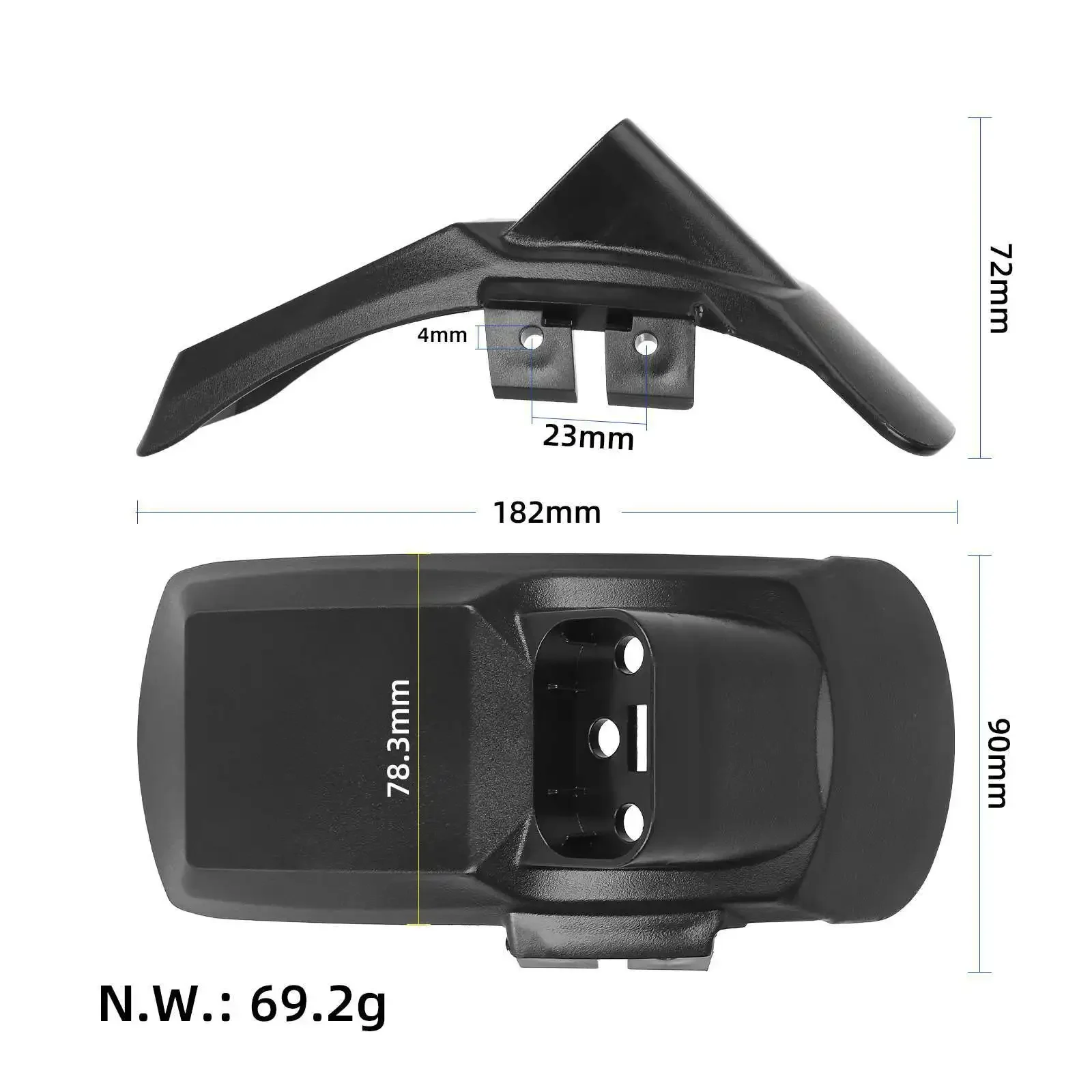Original Wheel Fenders with Waterproof Guard Replacement For KuKirin G2Pro DB Scooter Accessories Front and Rear