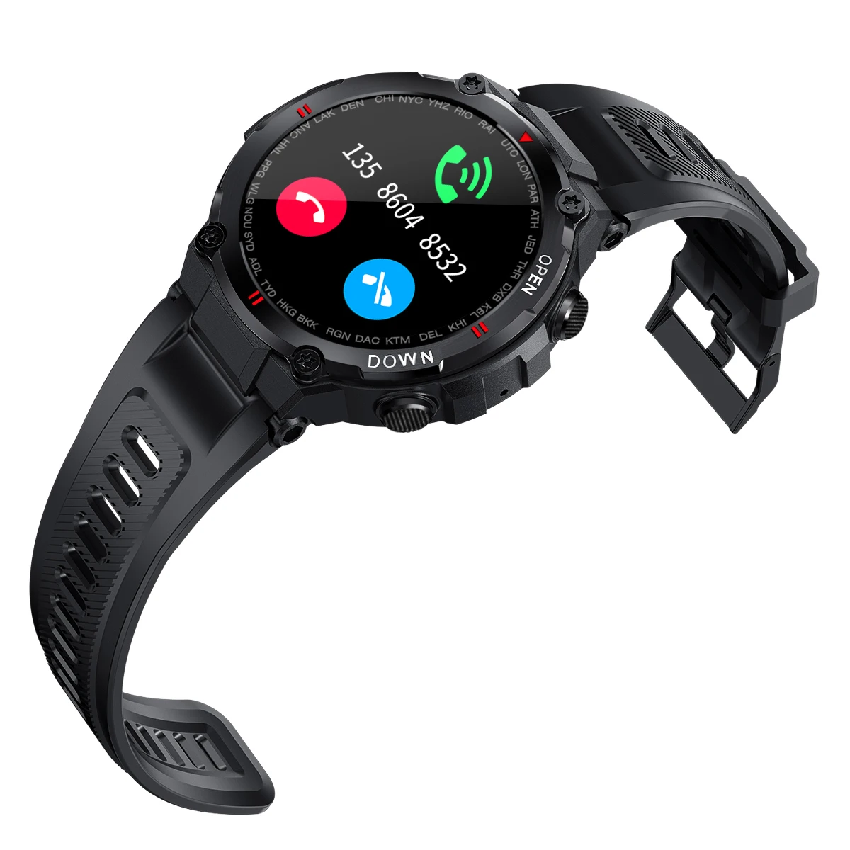 Smart Watch Smartwatch Full Touch Screen K22 Watch Low Moq Custom Logo Ips Waterproof Body Round for Ios