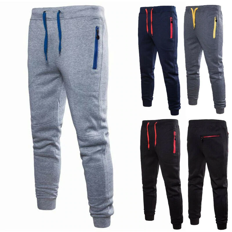 running trousers with zip pocket