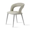 Grayish-white stainless steel legs with leopard pr
