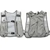 Gray sports vest storage bag - upgraded reflective features