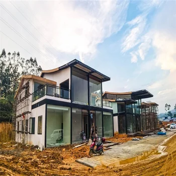 hot sale latest design prefab light gauge steel structure villas luxury vacation tiny house
