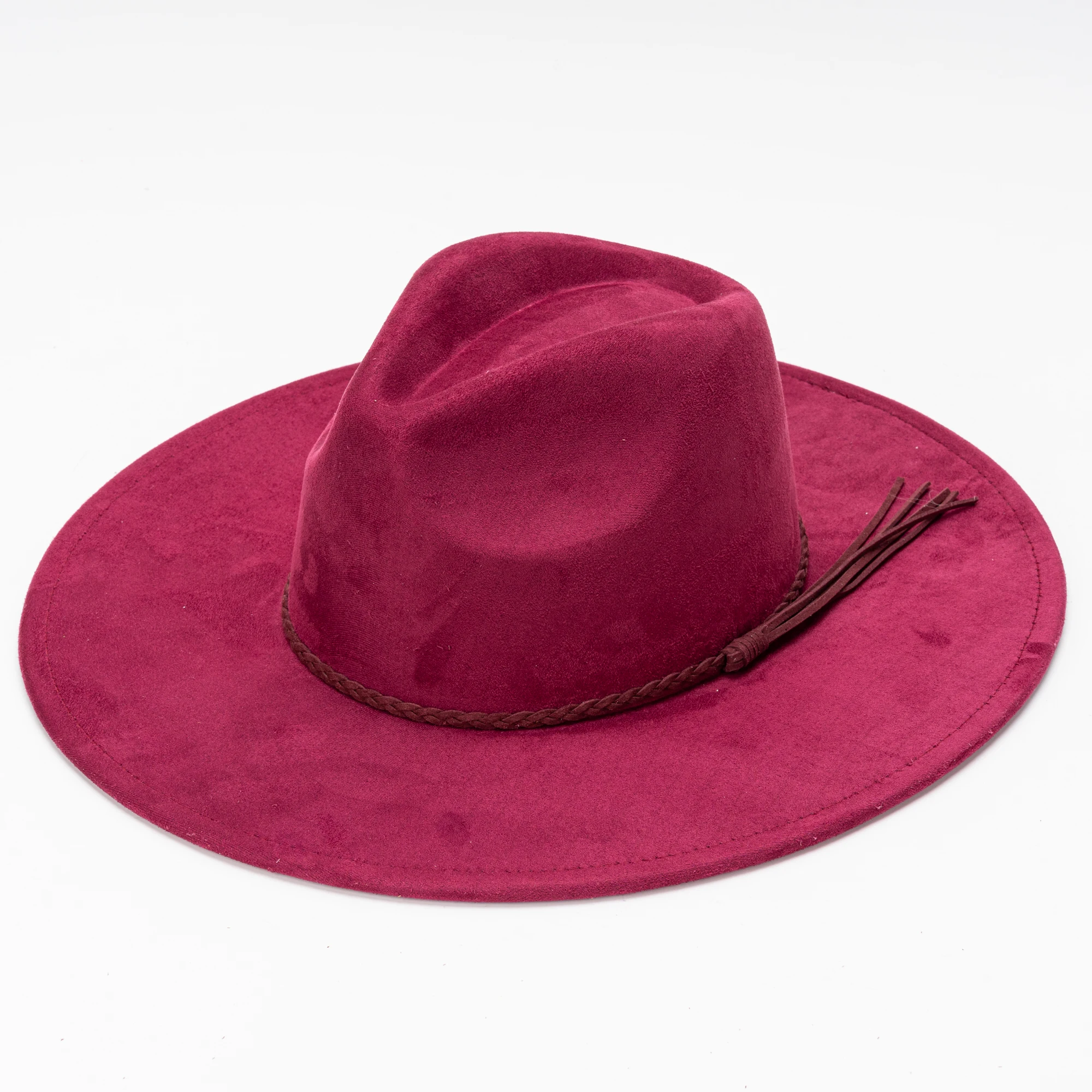 Nick Fouquet Custom Pink Wide-Brim Fedora Hat LA ROYAL PALM – Nick Fouquet main image 4