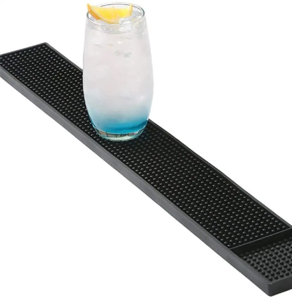 Rubber Bar Mats Rail Drip Mat for KTV Pub Cocktail Bartender