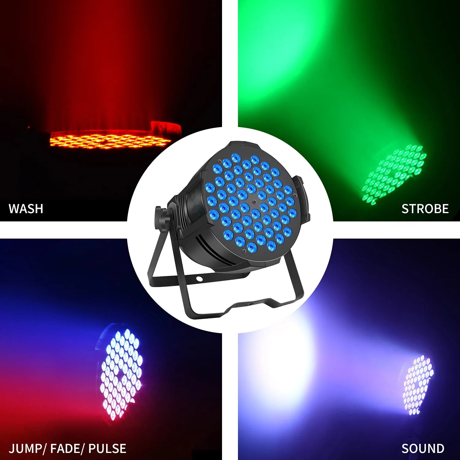 Factory Outlet RGB 3 in 1 DJ Equipment 54*3W LED Par Light  Disco Stage Lights for Bar Club Dance Wedding Party Light
