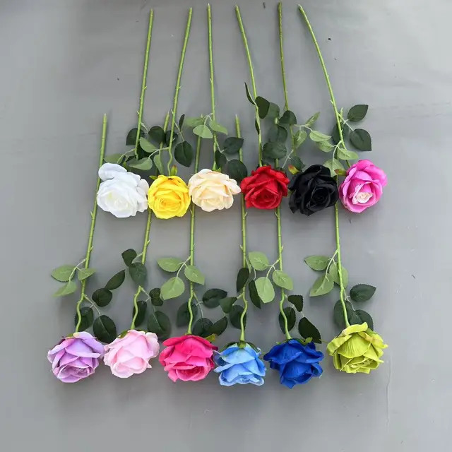 Valentine's Day Gift: High-end Single Branch Matte Rose Artificial Flower Home Decoration