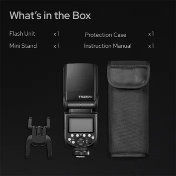 GODOX TT685II Speedlight Camera Flash C/N/S/F/O TTL HSS Lights 2.4G Wireless Speedlite X System for Studio Tt685 detail image