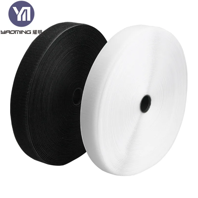 Self-Adhesive Sewable Hook Loop for for Strips Black White Blended Fabric Double Baby Shoes Garment Accessories No Glue