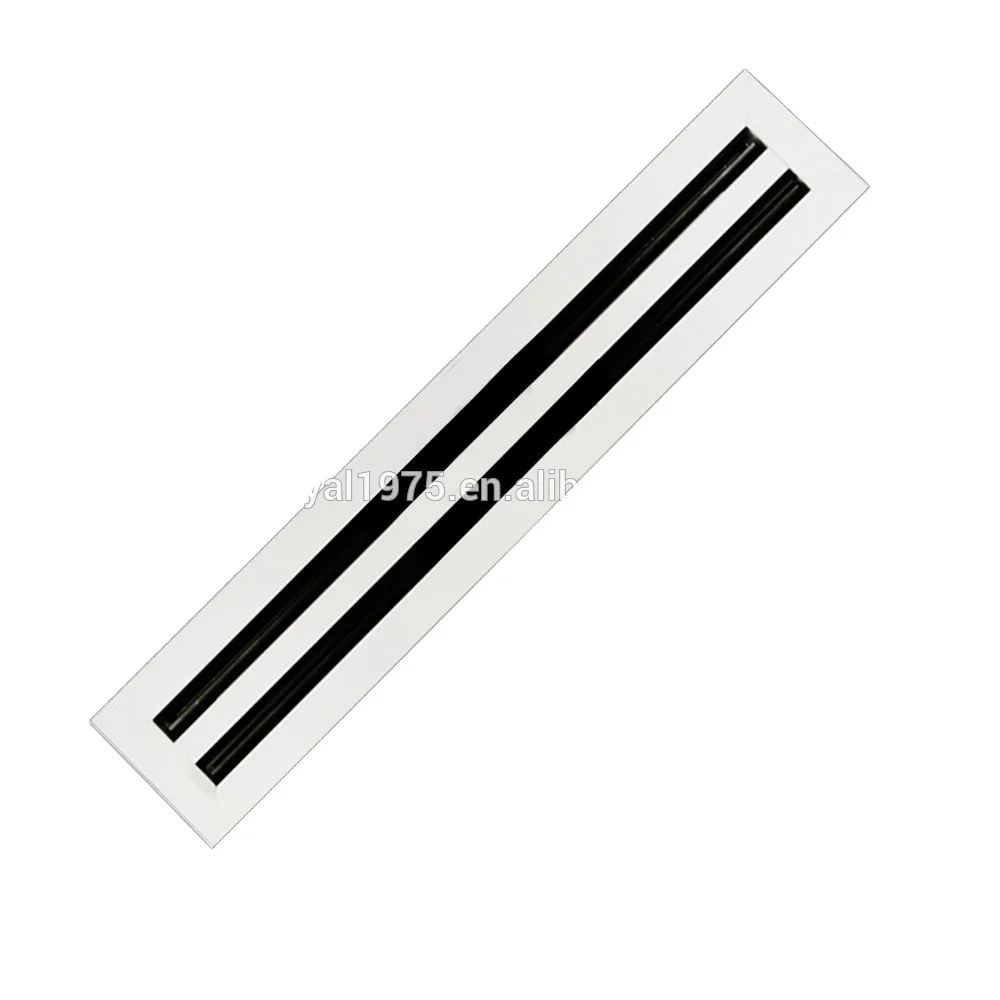 Aluminium-Luftauslass Mit 3-fach Verstellbaren Lamellen, 30,5x15,2 Cm (Außen: 34,7x19,4 Cm) – Pulverbeschichtet, Rostfrei