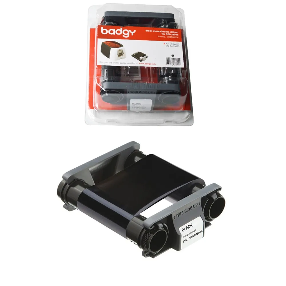 
Черная лента для принтера Карт Evolis CBGR0500K 500 принтов/рулон для принтера карт badgy100 badgy200 