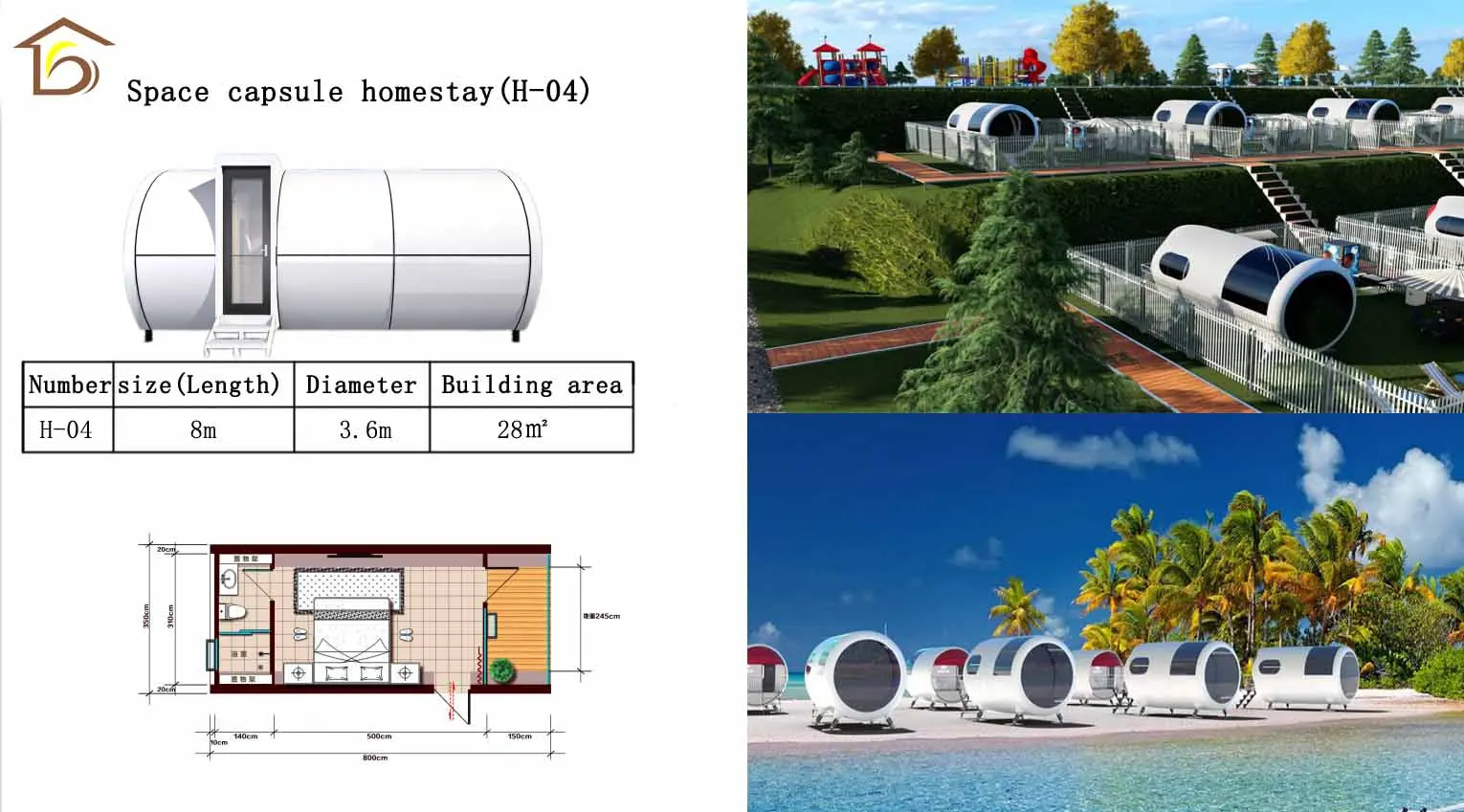 Moduler Homes - Beach Hotel Homestay Prefabricated Container House