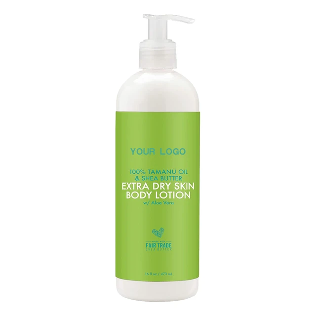20 Years Factory OEM ODM Extra Dry Skin Body Lotion With 100% Tamanu Oil & Shea Butter Aloe Vera Body Cream For Dry Skin