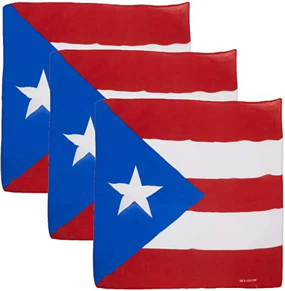 Fashion 100 Cotton Caribbean Countries Flag Bandanas 21*21inch Jamaica