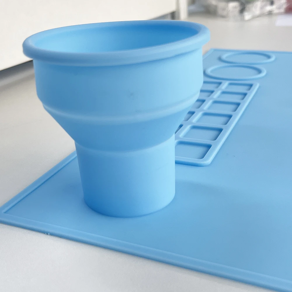 Силиконовый коврик для творчества, силиконовый антипригарный силиконовый лист для рисования с чашкой