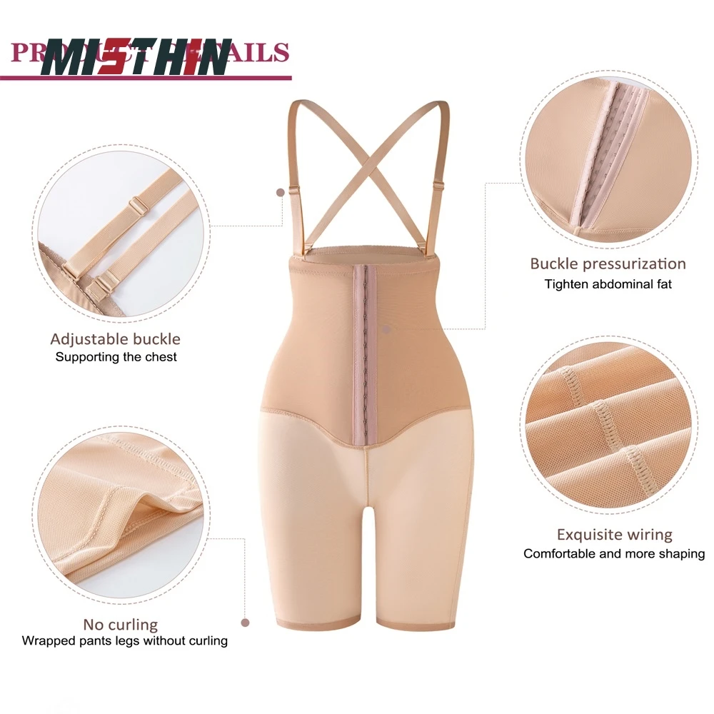 Seamless Women Shoulder Strap Shaping Underwear Body Butt Lifter Corset Panties Tummy Control Shaper Waist Trainer Shapewear