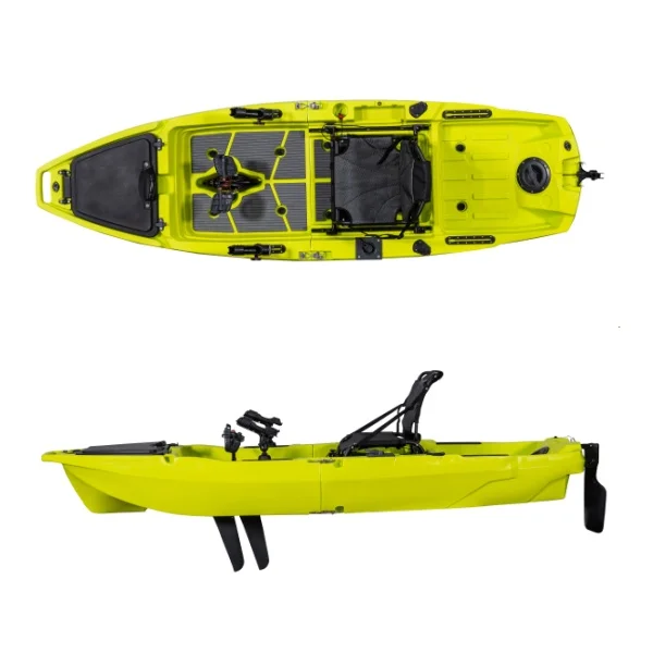 New  2 or 3  Pieces Modular Detachable Kayak Plastic HDPE/LDPE   4.5m  Kick up and Propeller Foot Pedal Motor Kayak for Choosing