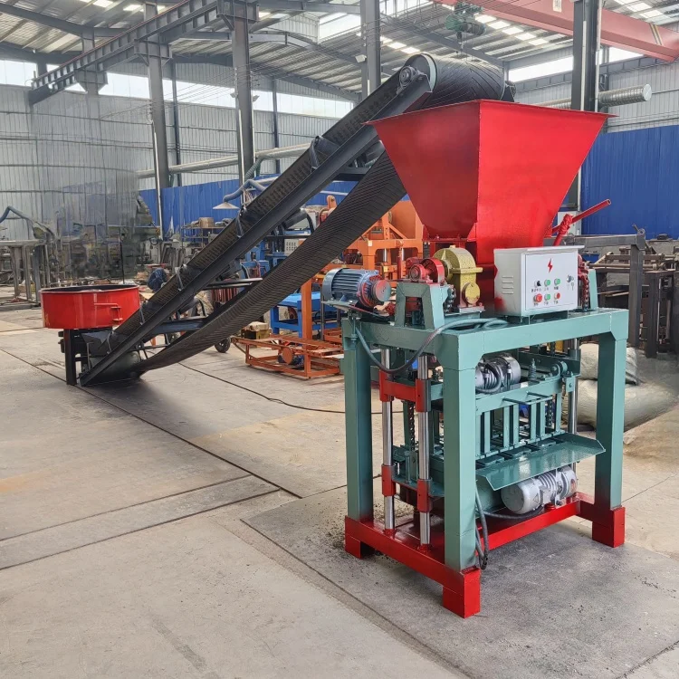 4-35B Semi-automatic Block Making Machine With Hopper Hollow Solid ...