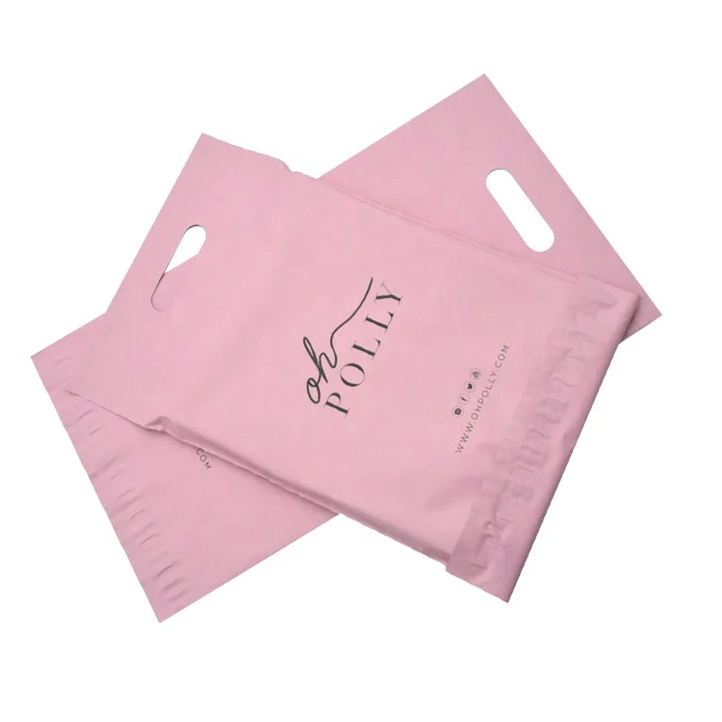Полиэтиленовые пакеты для почтовых отправлений на заказ, розовые пластиковые пакеты для почтовых отправлений с логотипом на заказ, упаковка для печати на одежде