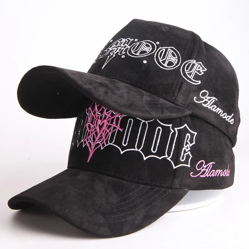Custom Suede Bling Sports Cap Panels with Rhinestones