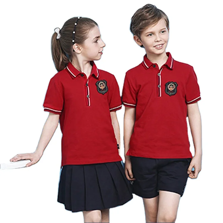 red school polo