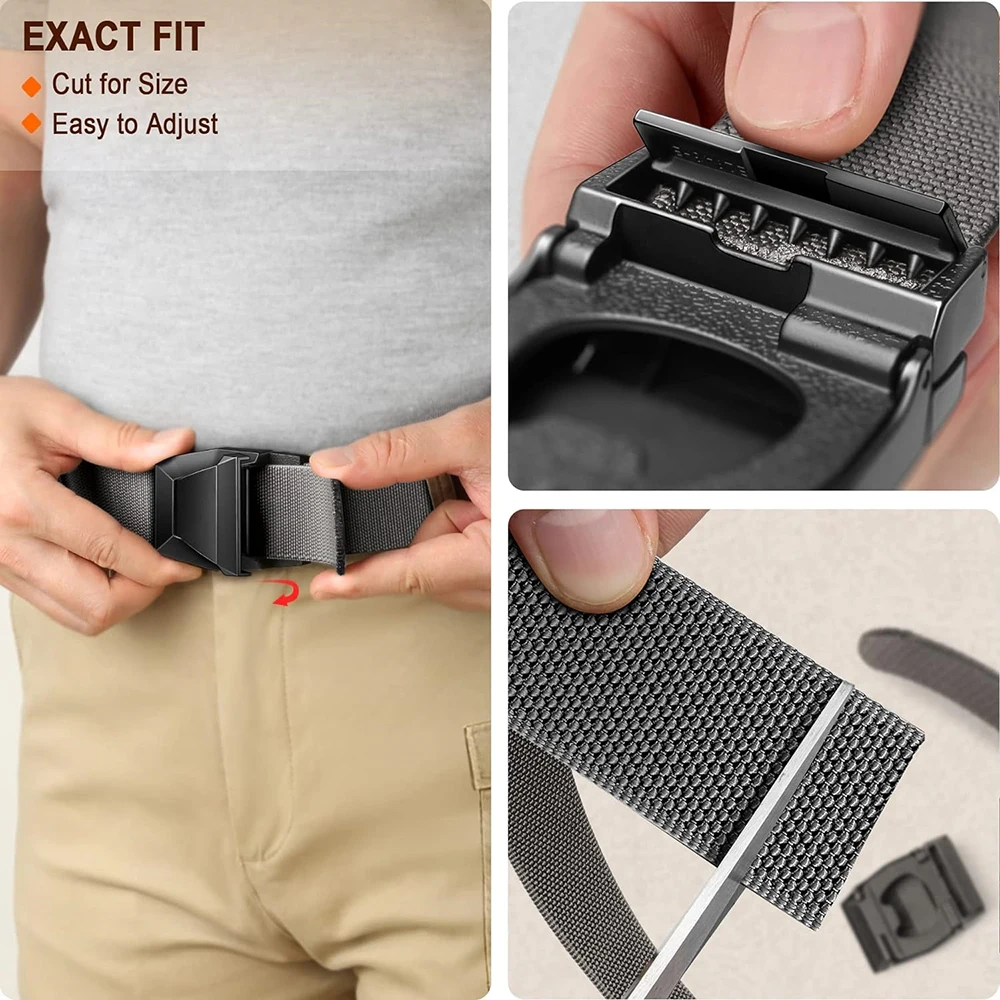 Wear-resistant Men Durable Tactical Belt Web Rigger Belt Stretch Men Sports Fishing Quick Release Tactical Belt