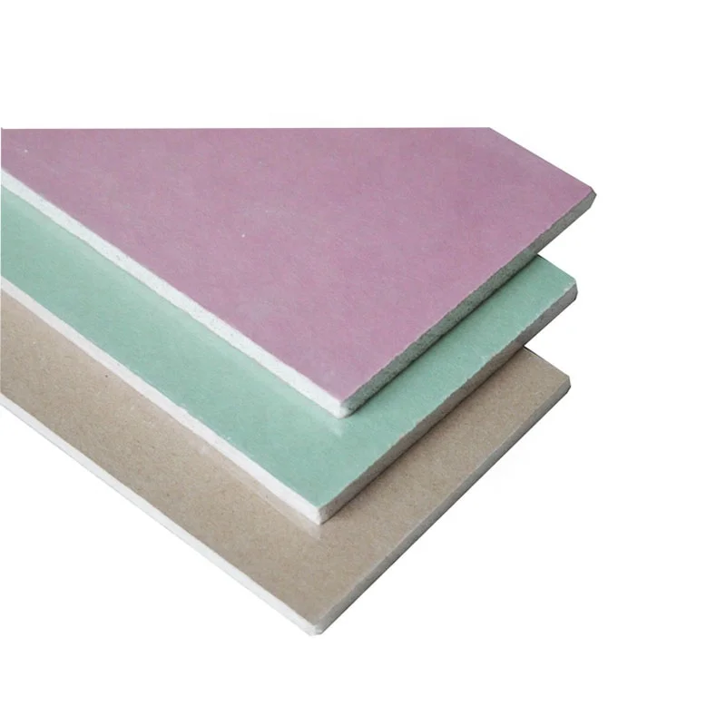 9mm 12mm Fire Resistant Plasterboard Raw Material Anti Moisture
