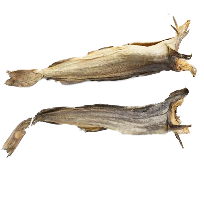 Norwegian Stockfish (Round Cod, 50-70cm Long): 100-lbs Dealer Pack (40-50  Large Stockfish, Uncut)