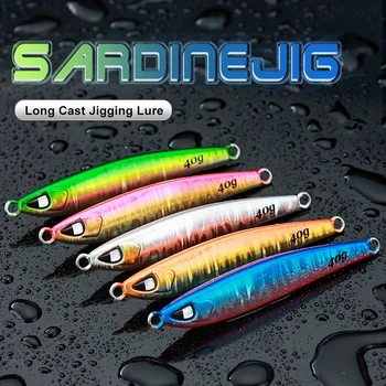 CASTFUN Casting Shore 40g 60g 80g 100g Hard Lead Lure Tuna Fishing Lures Metal Jig – Metal Jig – view 4