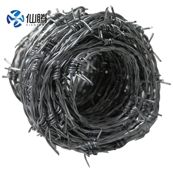 Wholesale High-tensile Galvanized Steel 12.5 Gauge 500 Meter Barbed Wire  Price Anti-corrosion Durable for Security Fencing