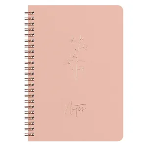 Simple Solid Color Spiral Notebook 60-Page Printed Planner Journal for Office Student School Use Wholesale Notebooks Diaries