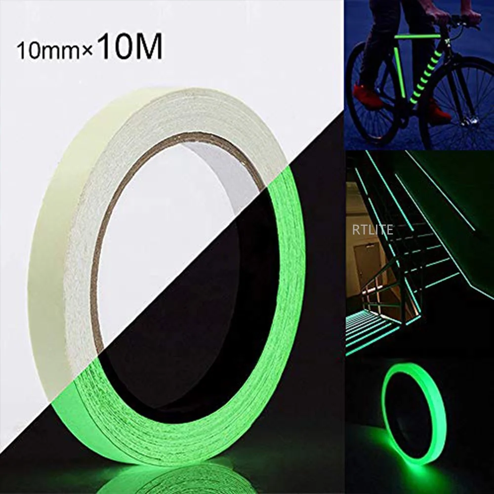 Yellow Green PET Photoluminescent Film Vinyl For Plotter Cutting 4 Hours Glow In The Dark Sticker