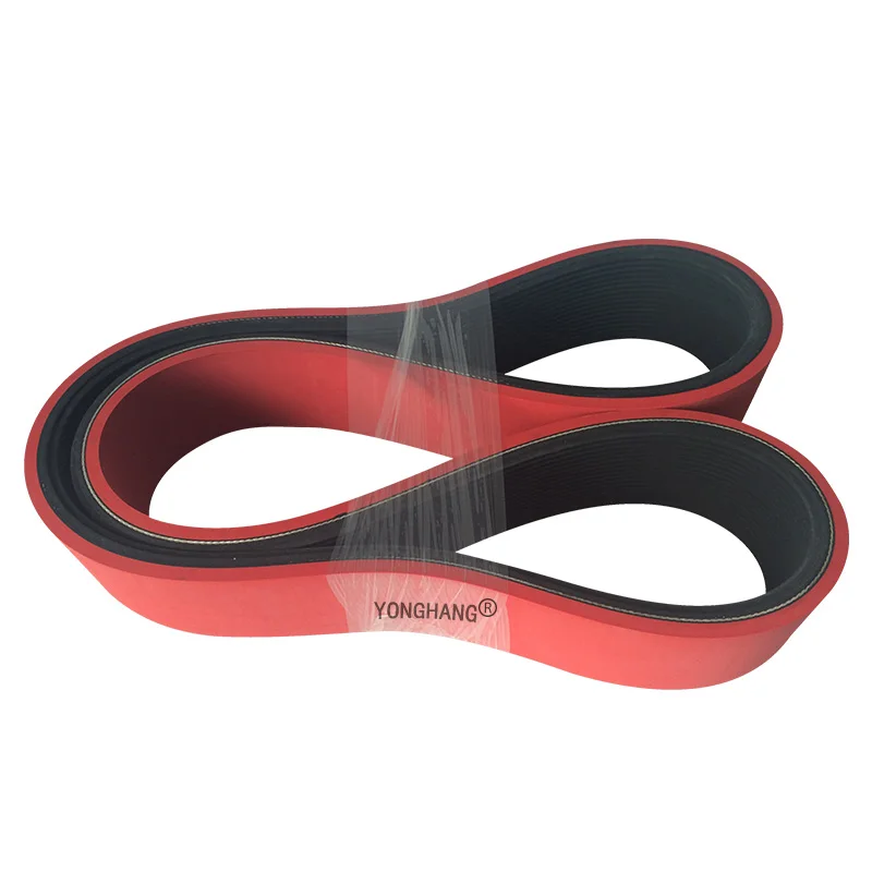 Multi Groove Belt in Types PH PJ PK PL PM for Machine Power Transmission Made of Rubber