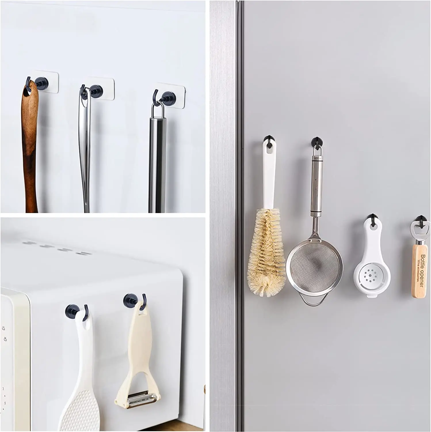 2024 Новые магнитные крючки, 25 фунтов сверхмощные Редкоземельные неодимовые магнитные крючки с никелевым покрытием для подвешивания кухни