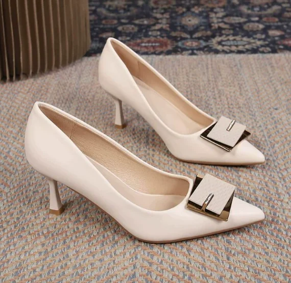 Hotsale Pretty Good Quality Fancy Pointed Toe Elegant Women Shoes Ladies Thin High Heel Shoes