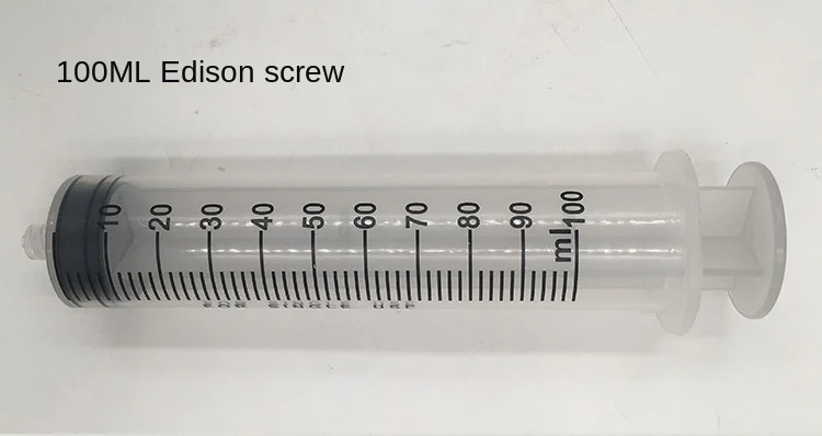 Large caliber glue dispensing injection syringe oil extraction feeder ink dispensing transparent syringe_14