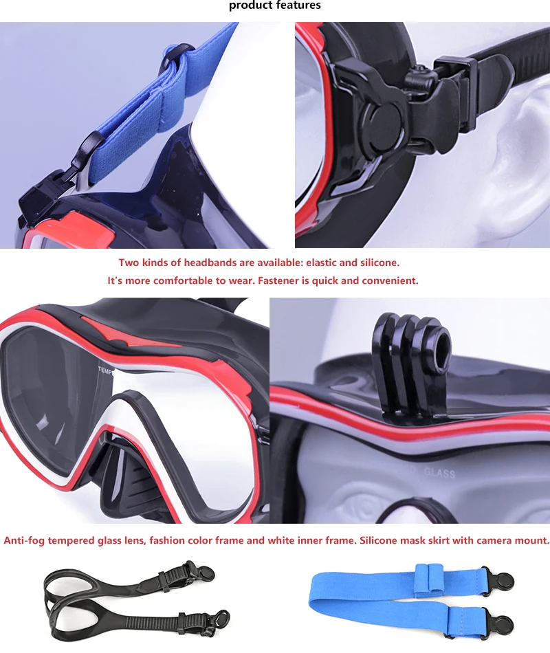 Aloma Snorkel Gear Set Diving Set With Fins Foot Closing Swim Snorkel Fins And Diivng Gear Set