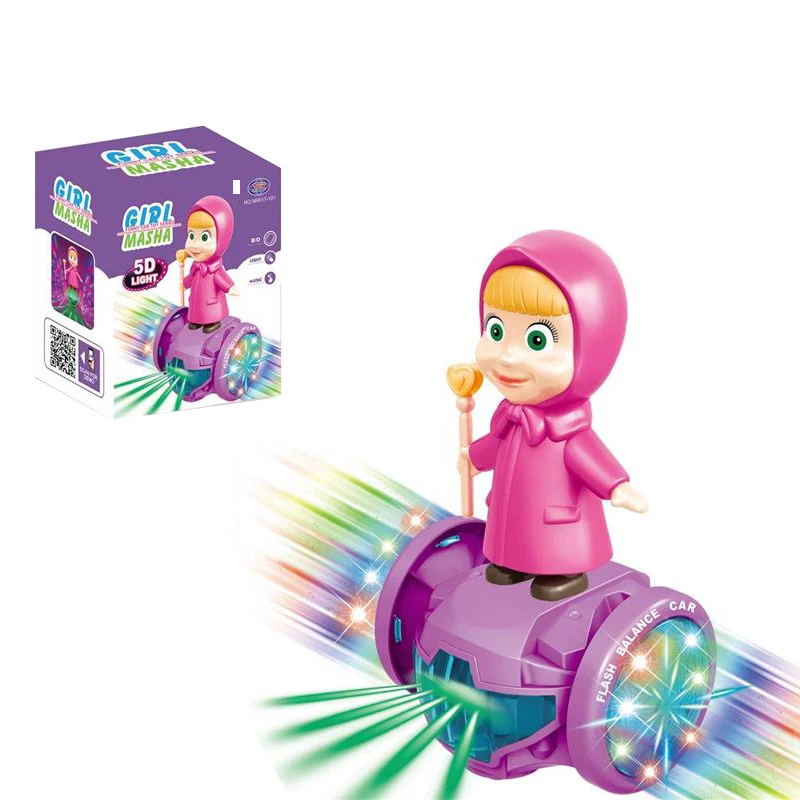 MJ Plastic 5D Electric Omni-Directional MASHA Girl Educational
