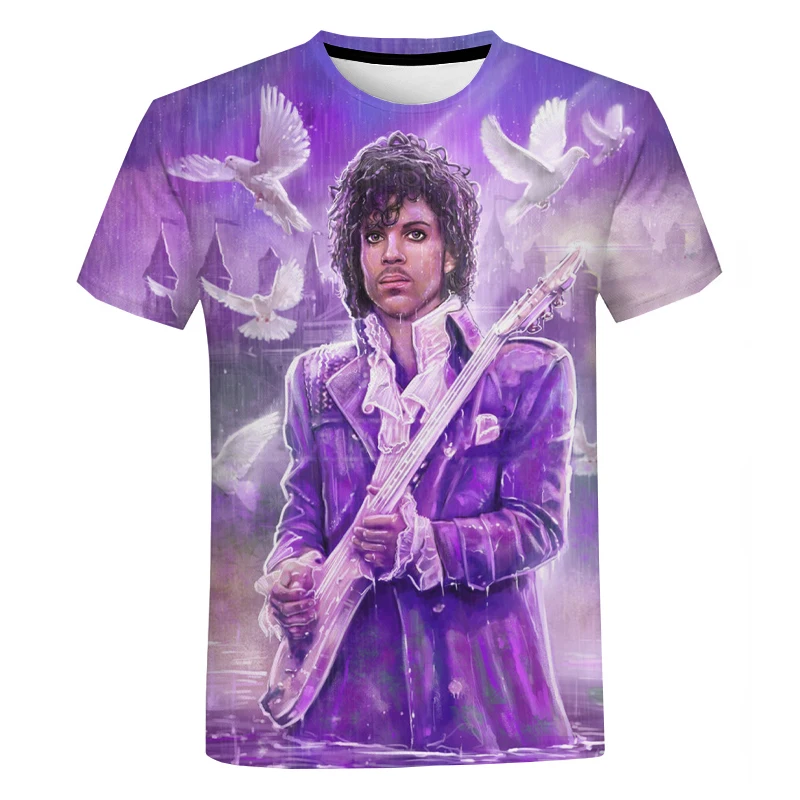 Popular Singer Prince Rogers Nelson Purple NewFashion 3DPrint Summer  Baseball Shirts Jersey Funny Casual Unisex Short Sleeves X1 - AliExpress