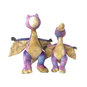 Purple Dragon Stuffed Toys with Flying Wings Pterodactyl Dinosaur Plush Doll PP Cotton Filled Birthday Gift Dragon Plush Toys