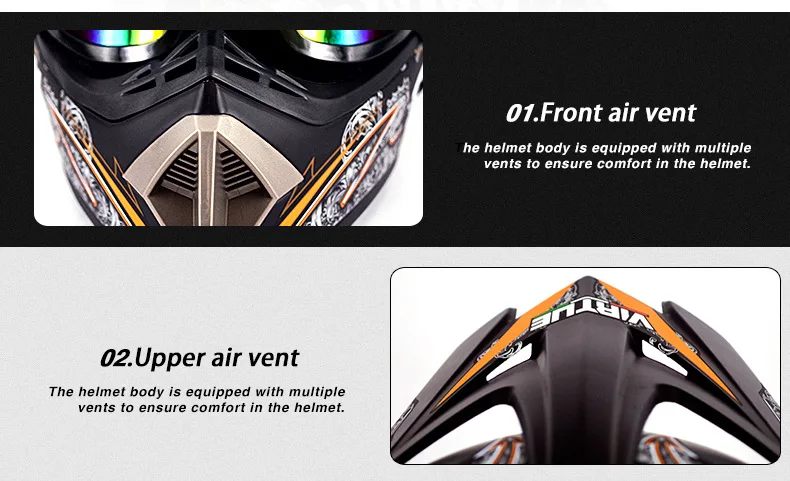 ABS защитный шлем мотоциклетные шлемы для мотокросса на все лицо