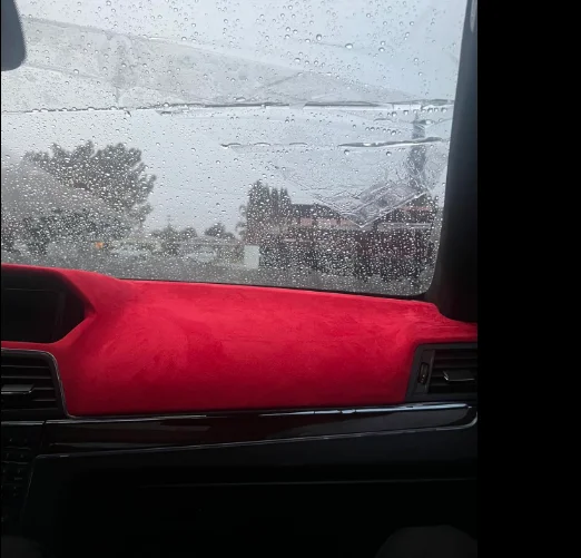 Red Suede Fabric Vinyl Car Dashboard Vinyl Wrap for Automotive Wrap Velvet Fabric Car Vinyl Wrap