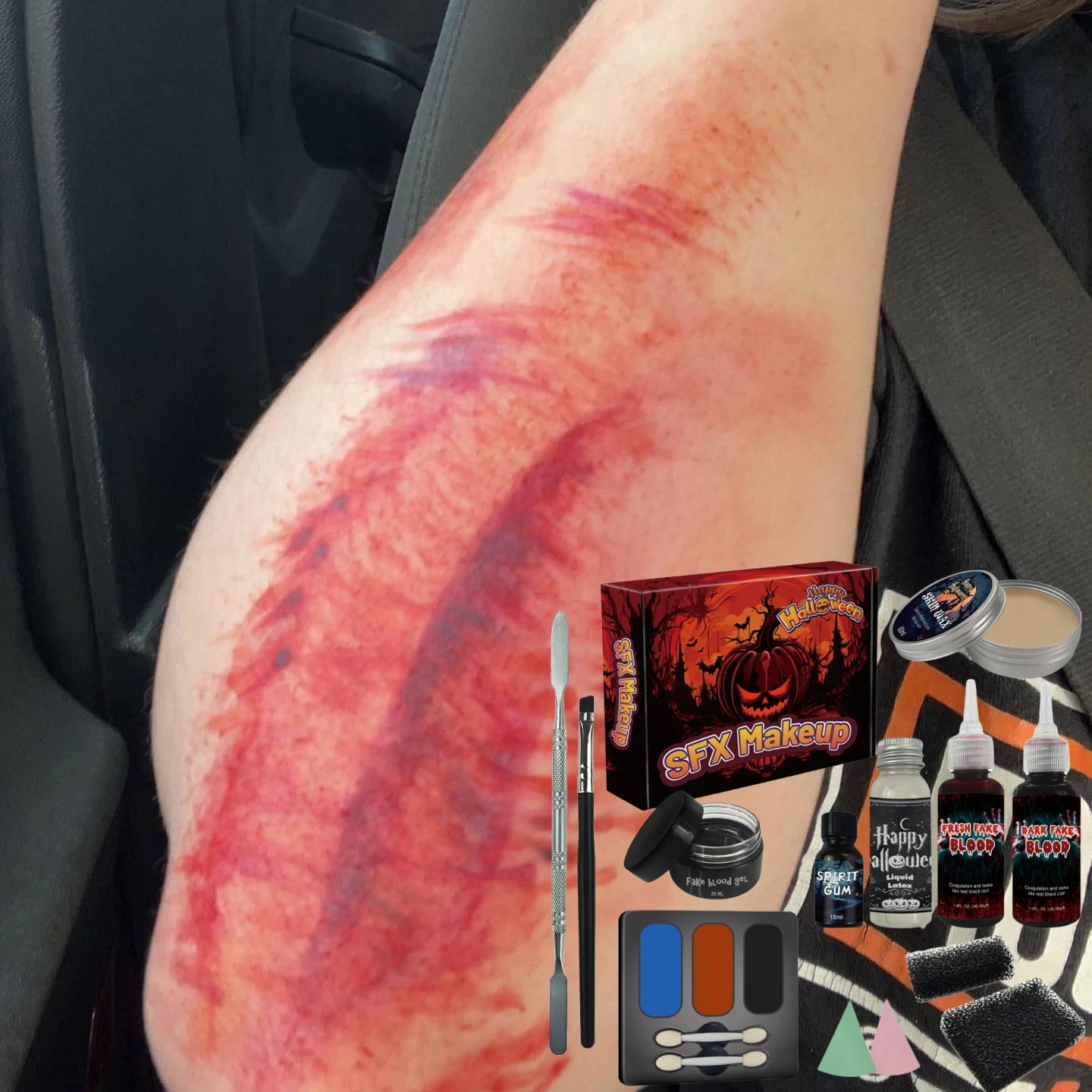 Кхи искусственная кровь спецэффекты свертываемый гель для крови искусственный формование РАН моделирование шрам воск макияж SFX