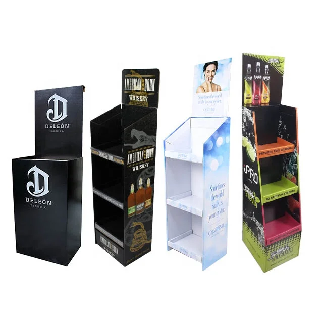 Cardboard Seed Packet Display Racks Floor Style Display Stand for Shelf Usage Eco Recycle Display Modules