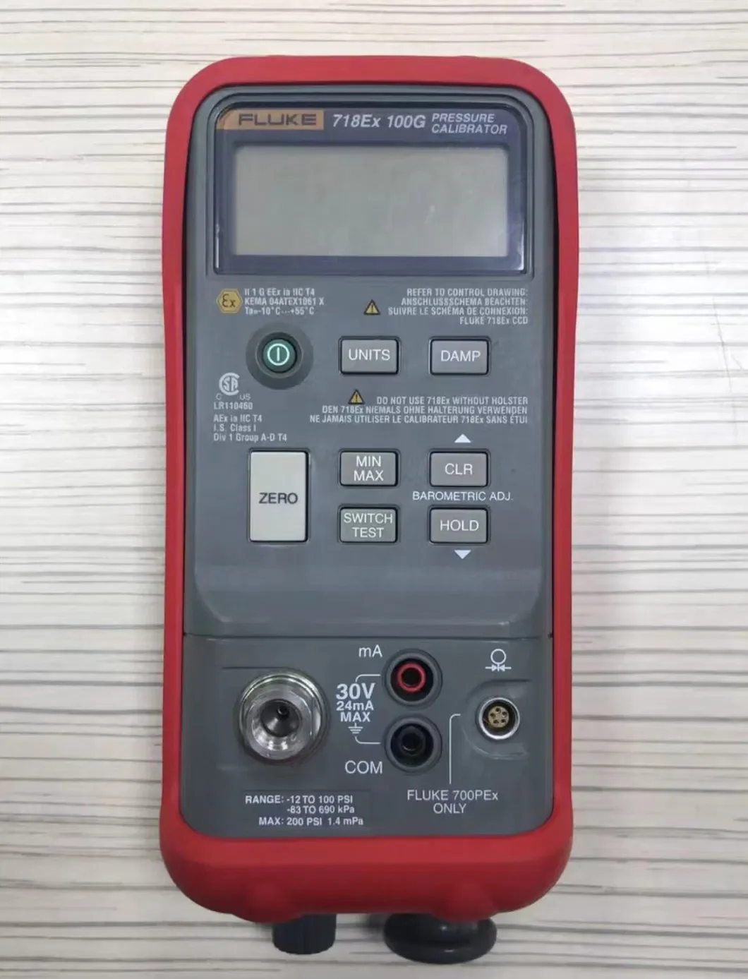 FLUKE 718Ex - Calibrateur de pression ATEX - FLUKE - Distrimesure